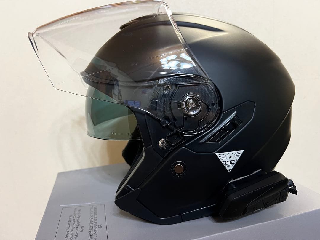 ★インカム付き　美品コミネHK-172ジェットヘルメット★