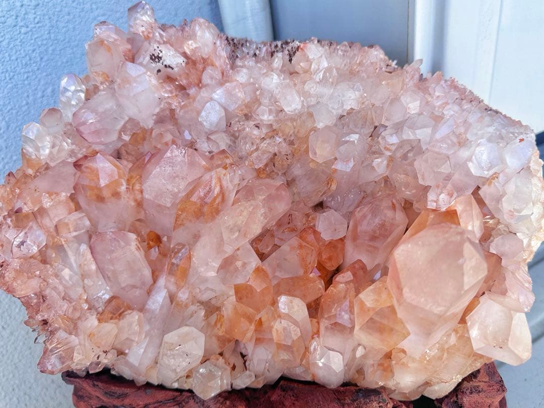 巨大❗希少❗️超綺麗♡キラキラ☆超強いパワーピンクヒマラヤ水晶クラスターA1439