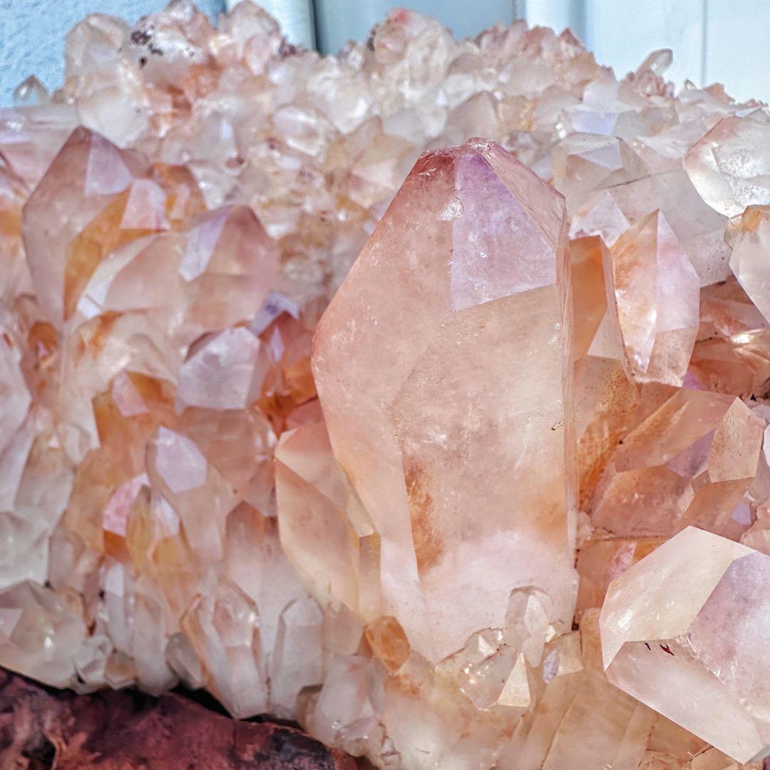 巨大❗希少❗️超綺麗♡キラキラ☆超強いパワーピンクヒマラヤ水晶クラスターA1439