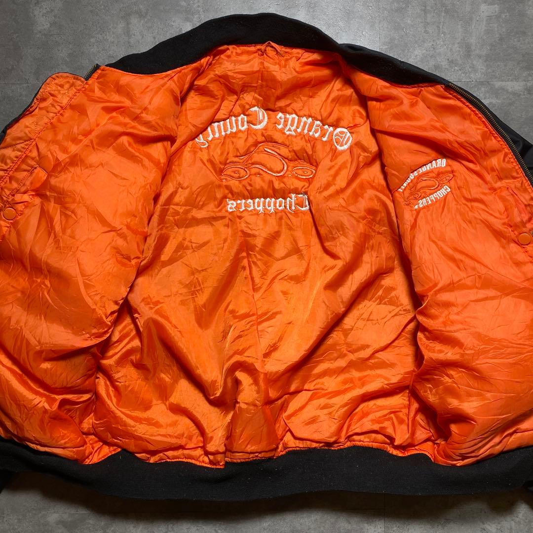 アメリカンカスタムバイクMA-1 フライトジャケット Lサイズ バイカー