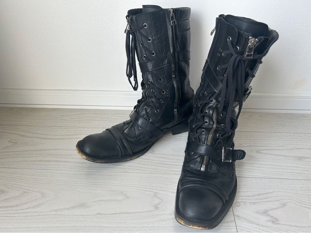 ギフチャークランプ　定番ベルトジップブーツ42