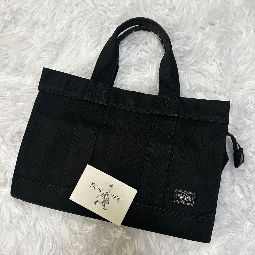PORTER キャンバス ミニトートバッグ 黒 吉田カバン