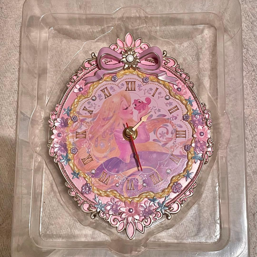 ディズニーストア　ラプンツェル　時計　壁掛け　置き時計