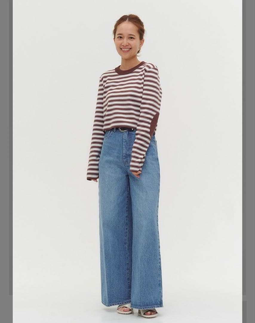 タグ付き新品✨️ yori ヨリ Jane ワイドデニム 40