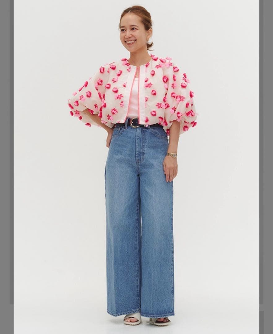 タグ付き新品✨️ yori ヨリ Jane ワイドデニム 40