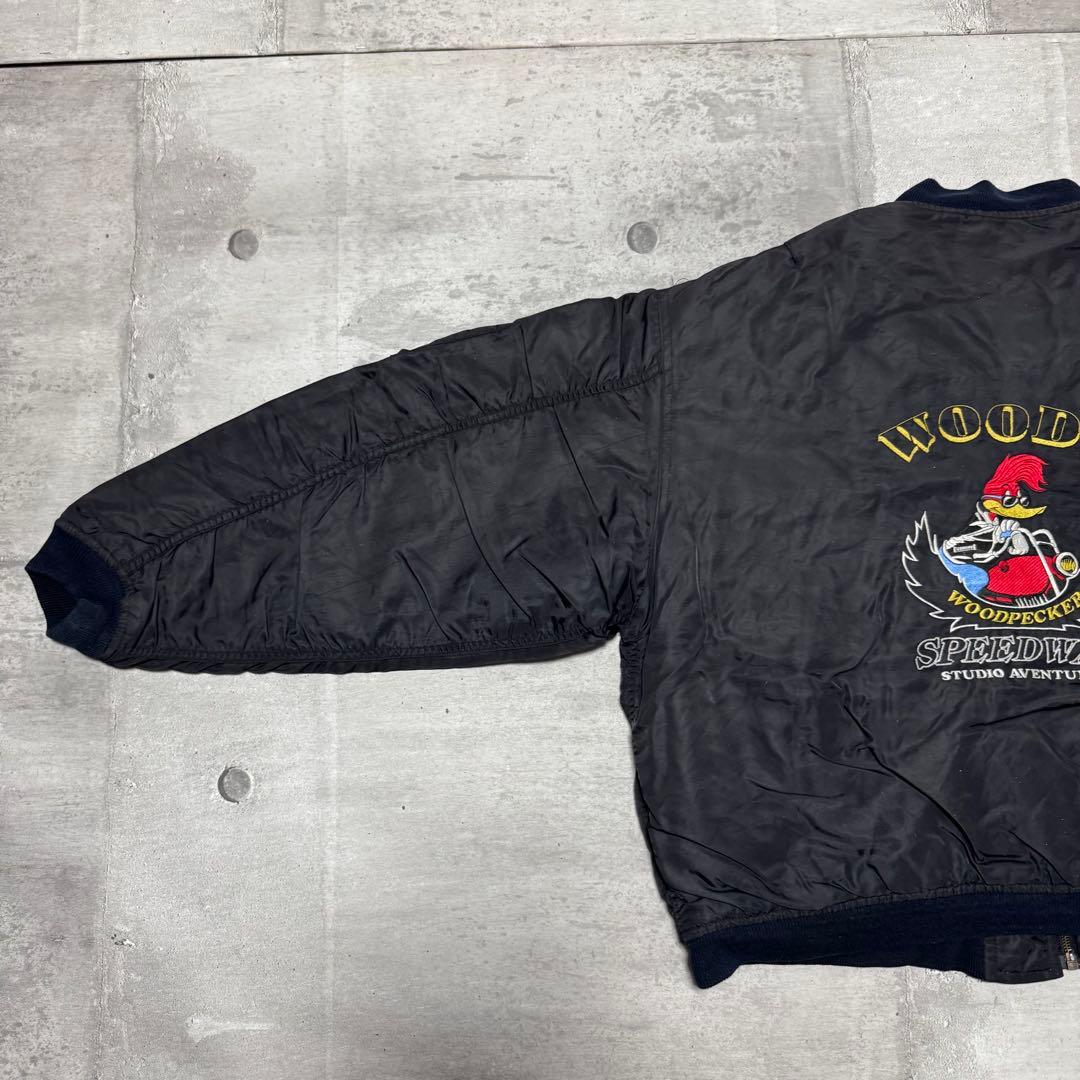 Woodpecker MA-1 ブラック ウッドペッカー フライトジャケット L