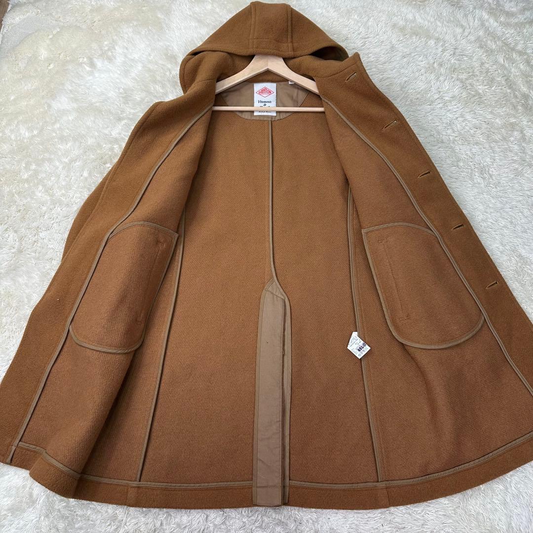 ✨希少✨大きいサイズ ダントン ウールモッサ フード付 コート キャメル 2XL