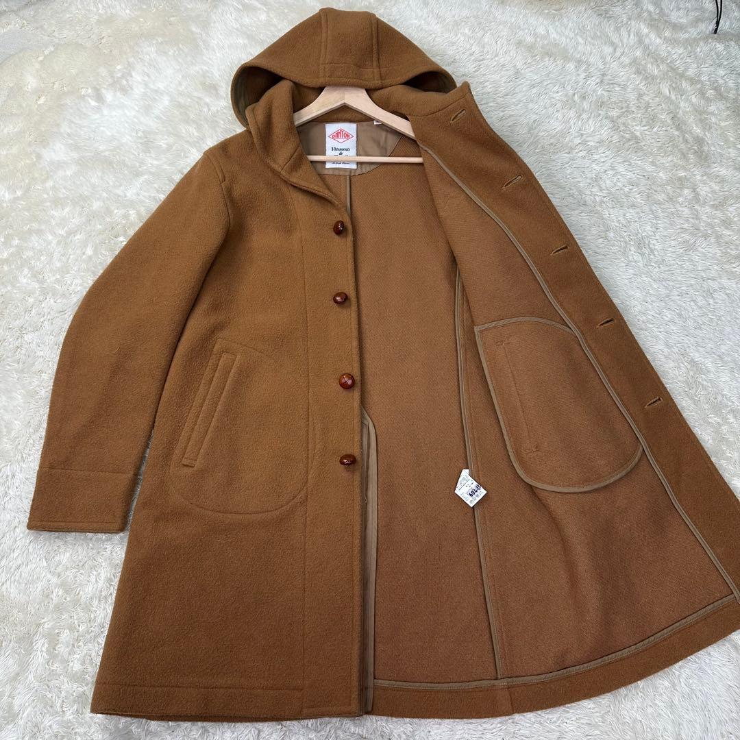 ✨希少✨大きいサイズ ダントン ウールモッサ フード付 コート キャメル 2XL