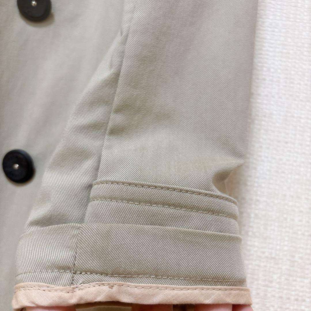 美品☆タトラス ダブルトレンチコート ベージュ ショート丈 ベルト付き sサイズ