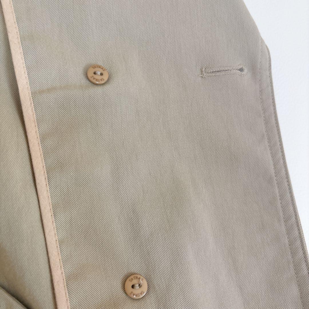 美品☆タトラス ダブルトレンチコート ベージュ ショート丈 ベルト付き sサイズ