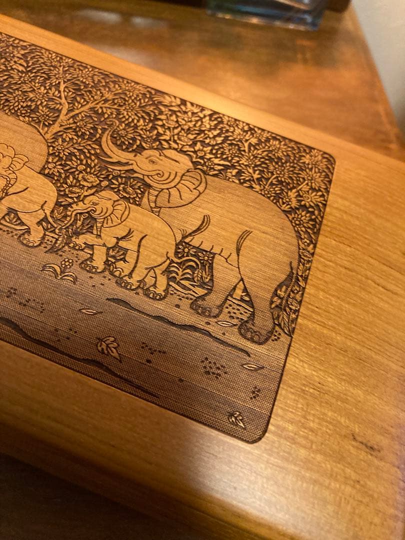 象の彫刻 木製オルゴール99 Products 象の置物セット