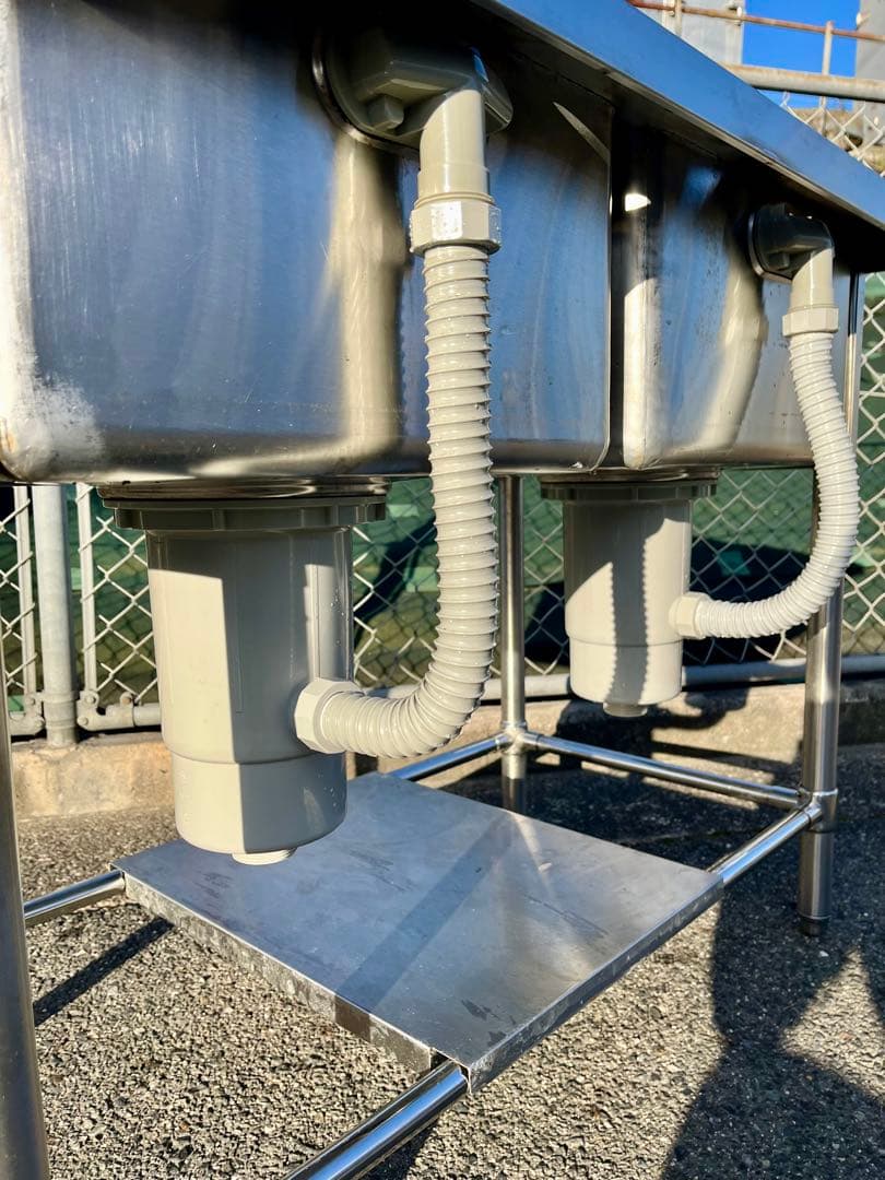 ステンレス2槽シンク　流し台　1000×600×820