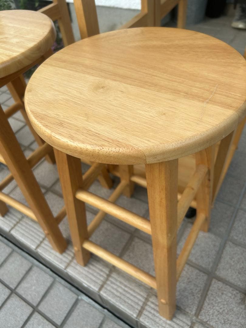 キッチン　カウンターワゴン　テーブル　キャスター 椅子2脚　引き出し　収納付き