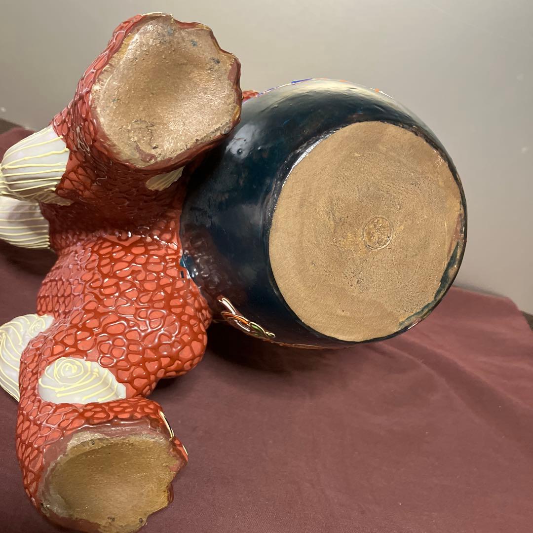 九谷焼　玉乗り獅子　②