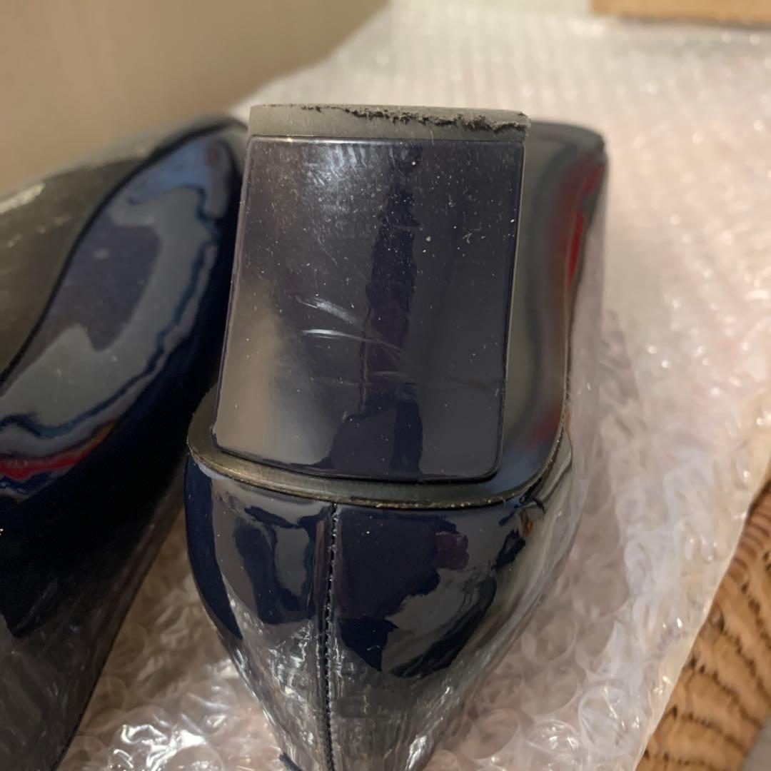 Roger Vivier ネイビー エナメル パンプス　サイズ35