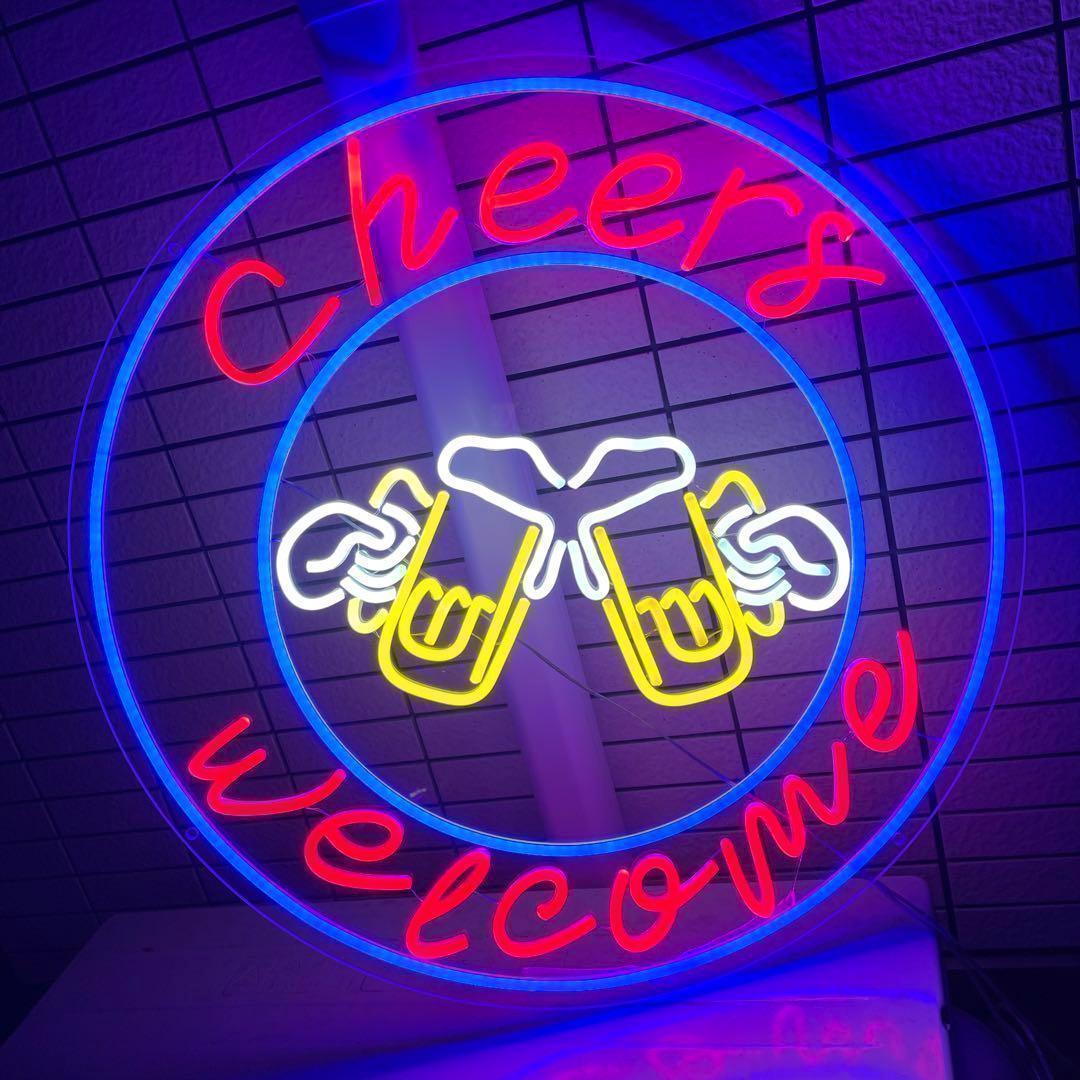 プレゼント　ビール　イルミネーション　インテリア　看板　看板　ネオンサイン