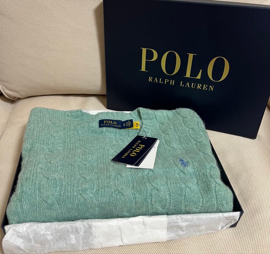 【箱・タグ付き】POLO ラルフローレン　ケーブルニットウールカシミヤ セーター
