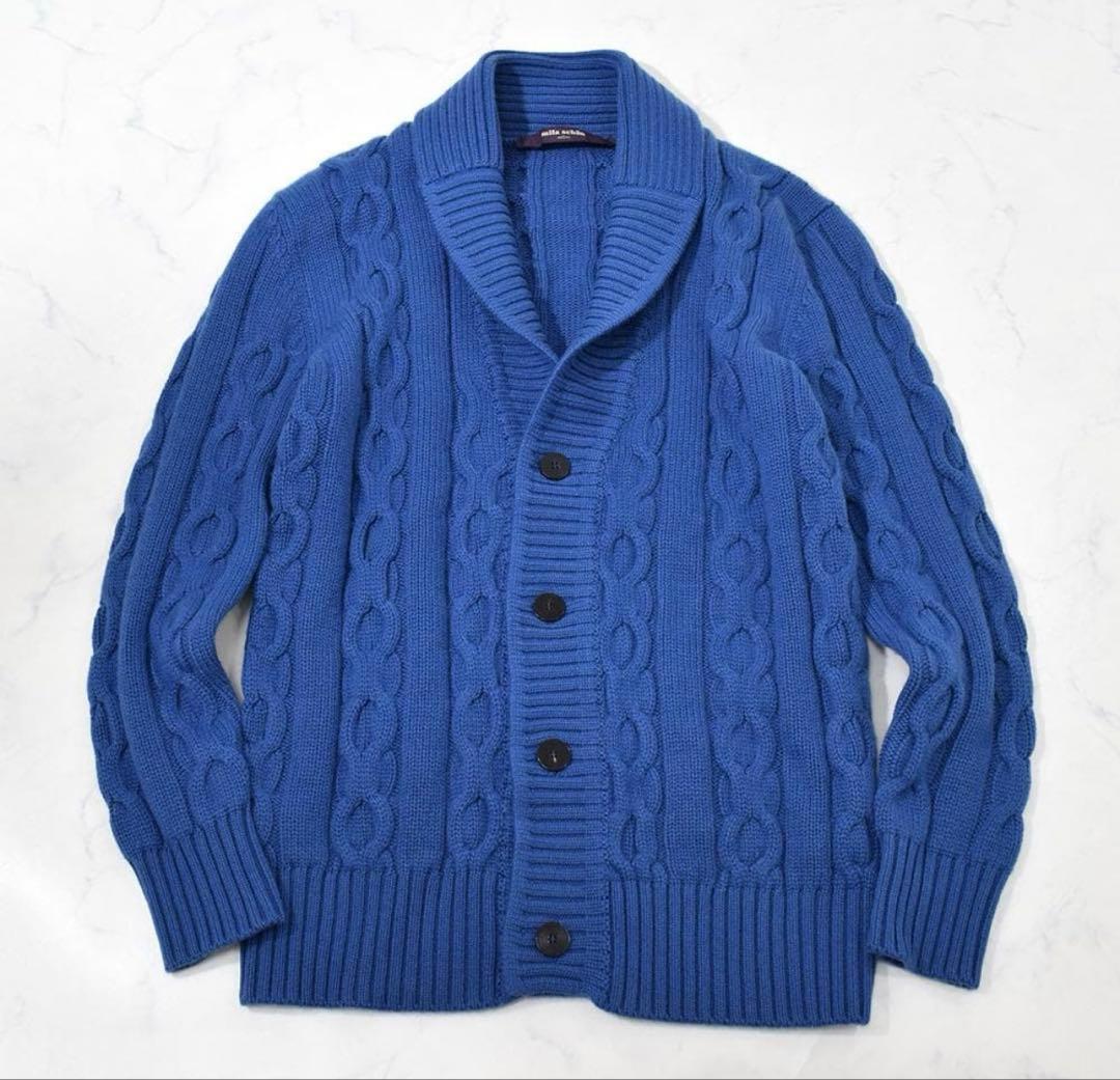 M*5様 新品同様 イタリア製 ミラショーン カシミヤ100％ ケーブル編み カ