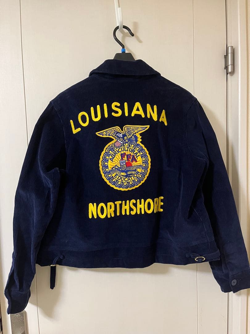 FFA ネイビー ジャケット ピンバッジ付き