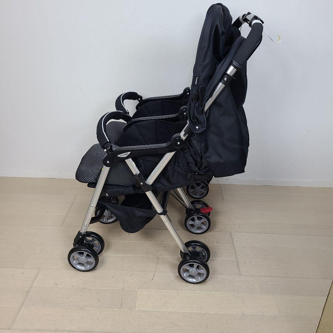 【美品】コンビ Combi ベビーカー ツインスピン ブラック 双子 2人乗り