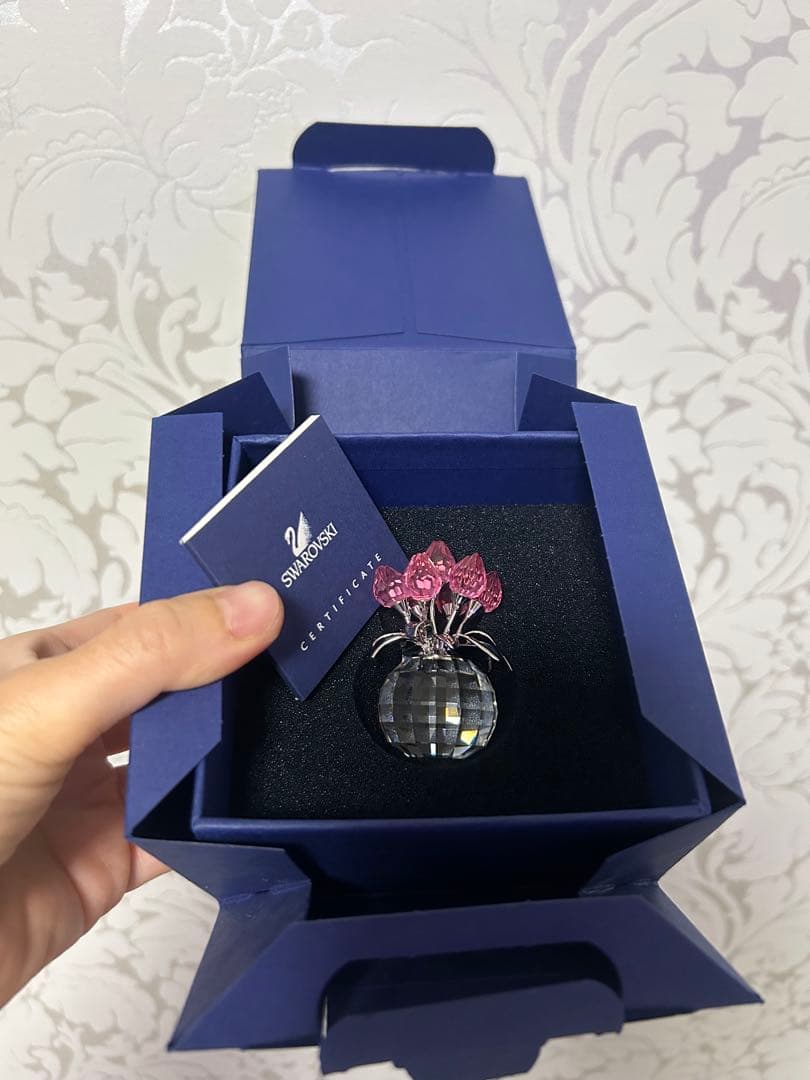 Swarovski スワロフスキー チューリップ Rose 置物