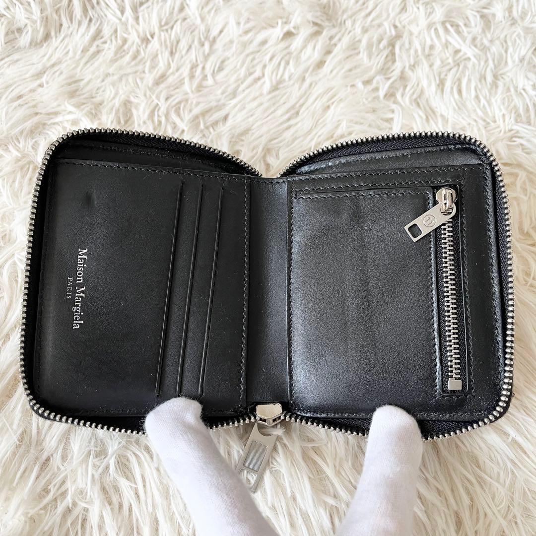 未使用級✨MAISON MARGIELA メゾンマルジェラ　二つ折り財布　レザー