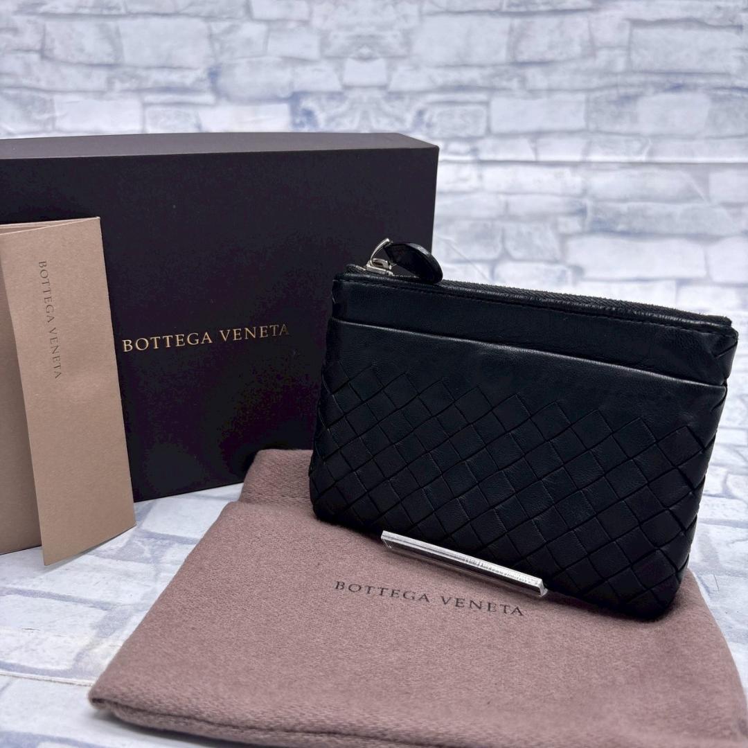 BOTTEGA VENETA ブラックレザー ケース キーケース ブラック