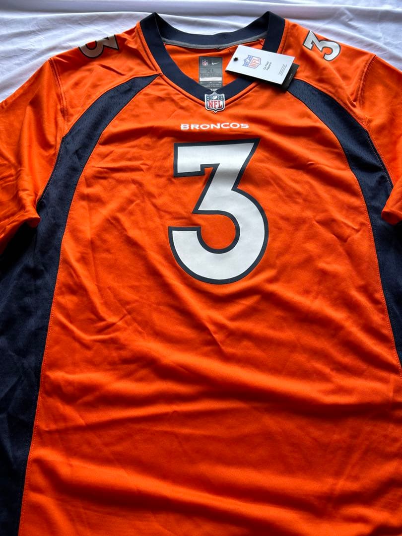 値下げ 新品未使用 XL NFL ブロンコス ラッセル ウィルソン ユニフォーム