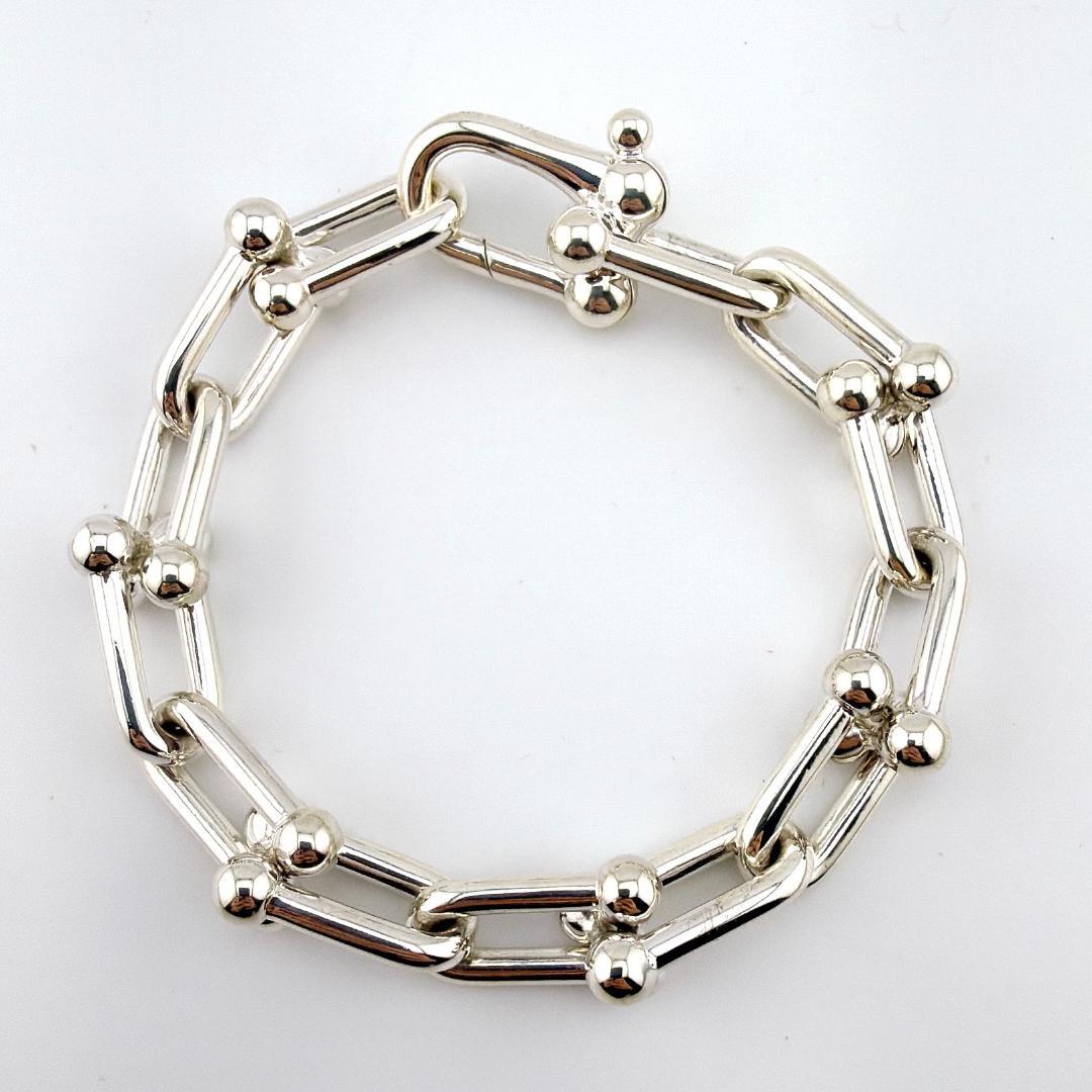 ティファニー ハードウェア ラージリンク L 14コマ ブレスレット シルバー