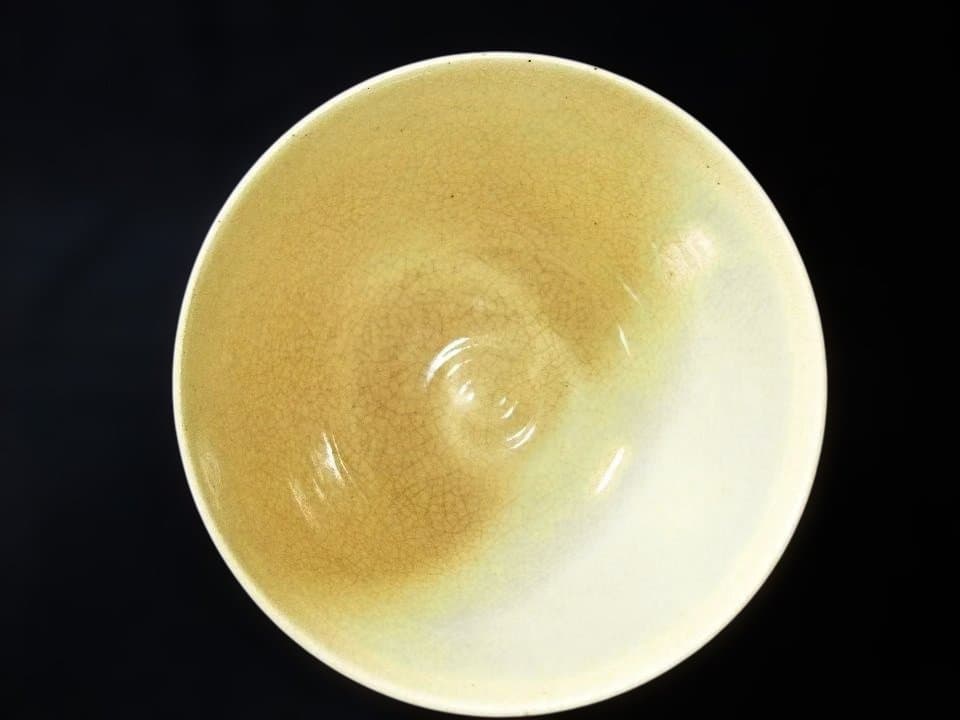 手描き茶碗 大名行列 銘「仁清」 茶道具 染付 色絵磁器 京焼