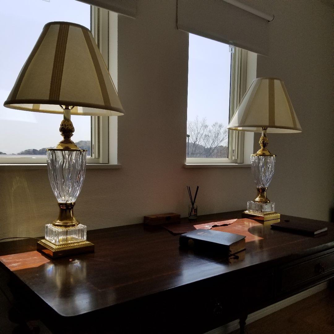 ドイツKENSINGTON クリスタルグラス クラシック インテリアランプセット