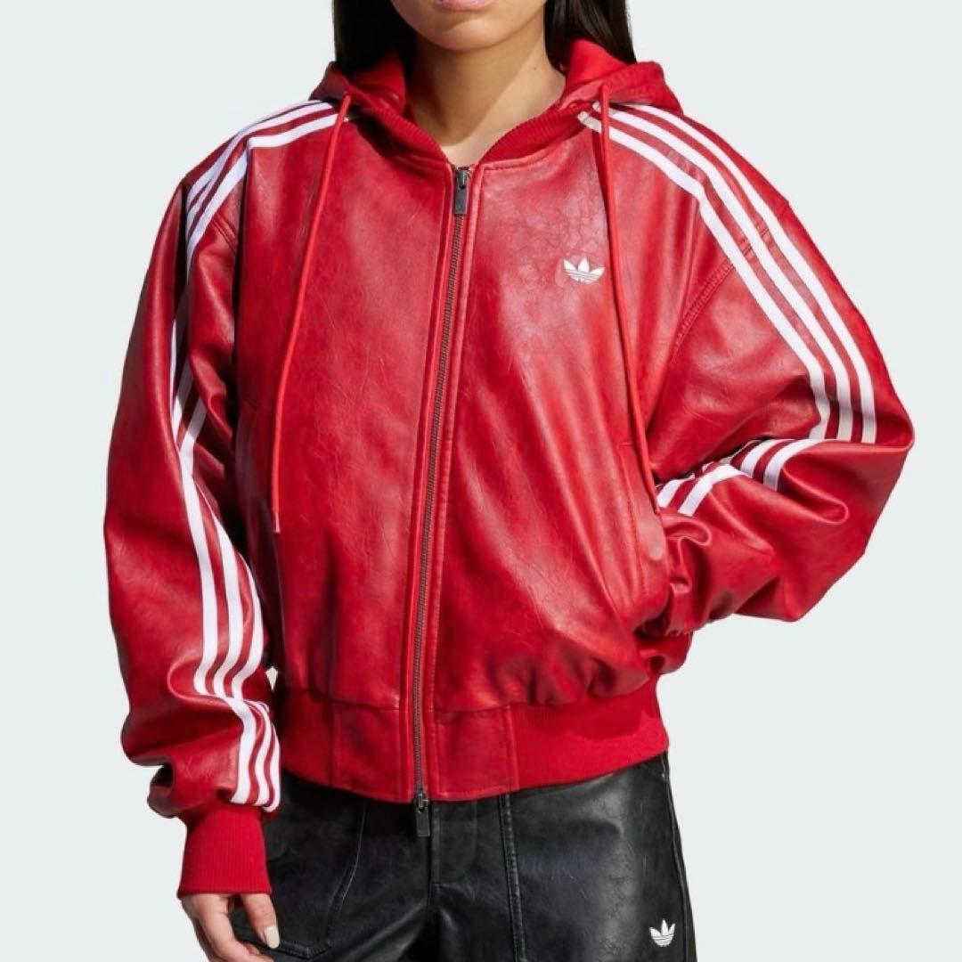 アディダスADILENIUM シーズン 3 ビンテージ フェイクレザージャケット