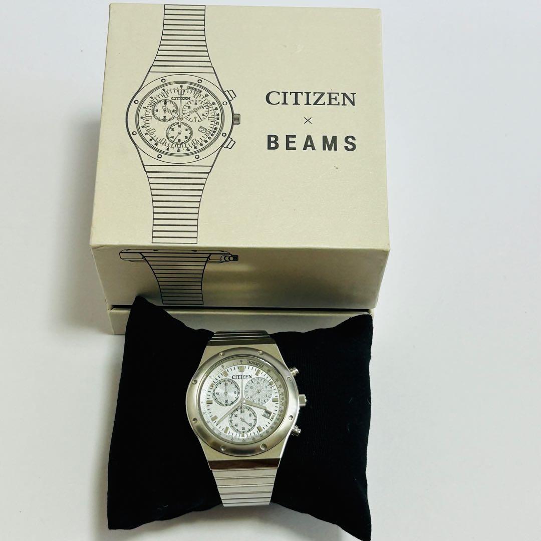 CITIZEN × BEAMS コラボ 腕時計 エコドライブ シルバー BOX付