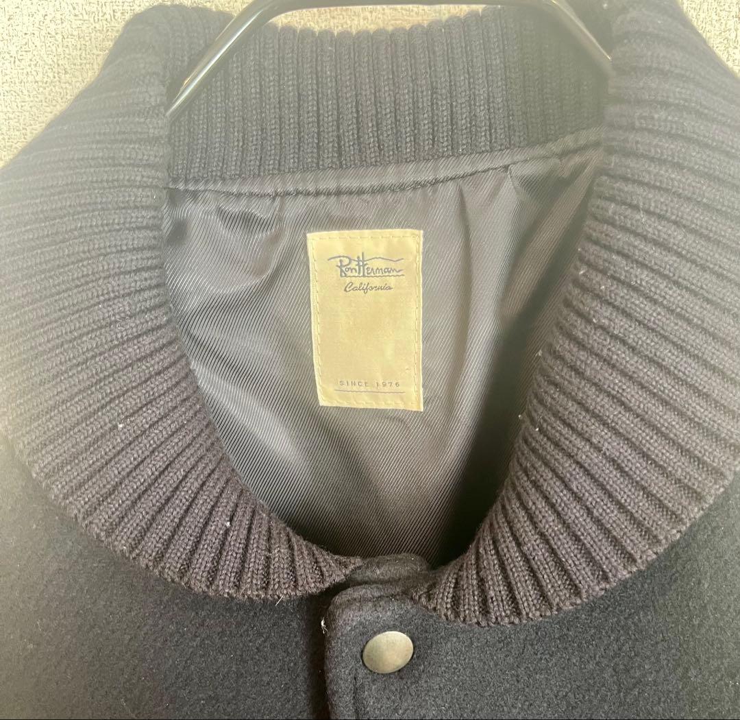 Ron Herman レザースリーブ ウールスタジャン／ブルゾン