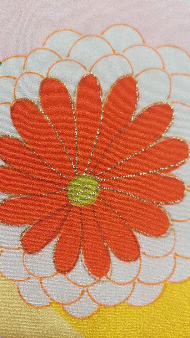 NA93アンティーク子供着物七五三豪華正絹着丈125センチ裄丈55センチ