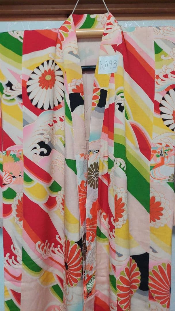 NA93アンティーク子供着物七五三豪華正絹着丈125センチ裄丈55センチ