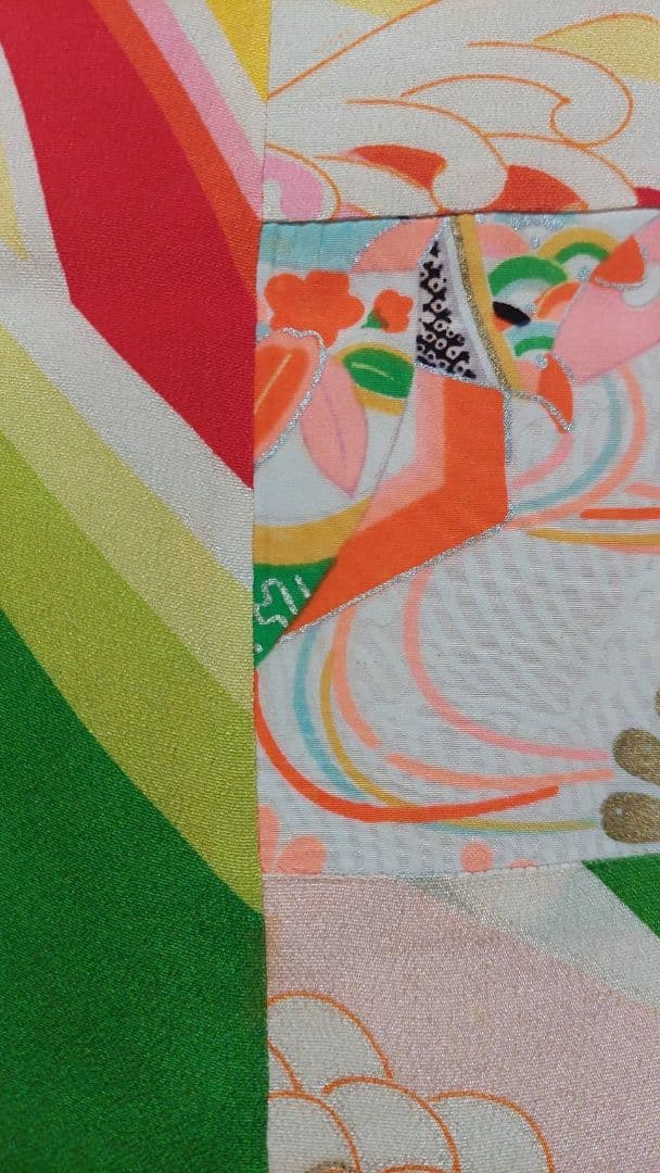 NA93アンティーク子供着物七五三豪華正絹着丈125センチ裄丈55センチ