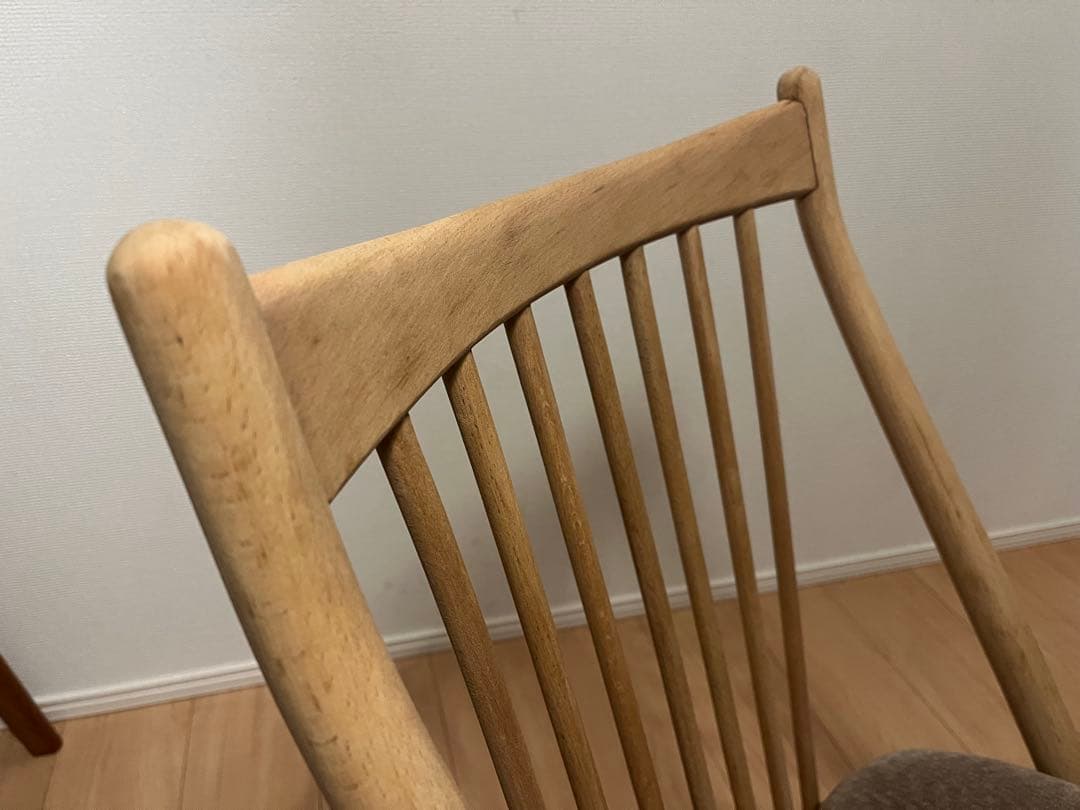 北欧　ビンテージ　デザイン　飛騨産業 キツツキ サロンチェア　ソープフィニッシュ