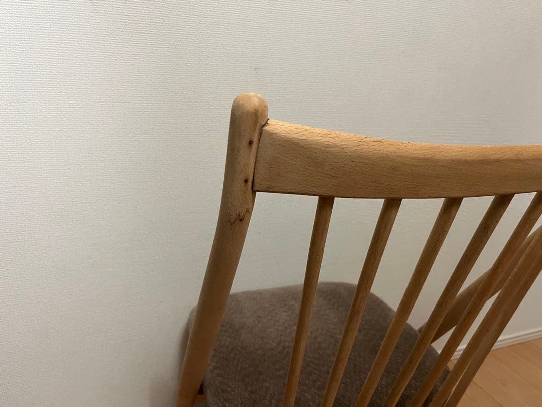 北欧　ビンテージ　デザイン　飛騨産業 キツツキ サロンチェア　ソープフィニッシュ