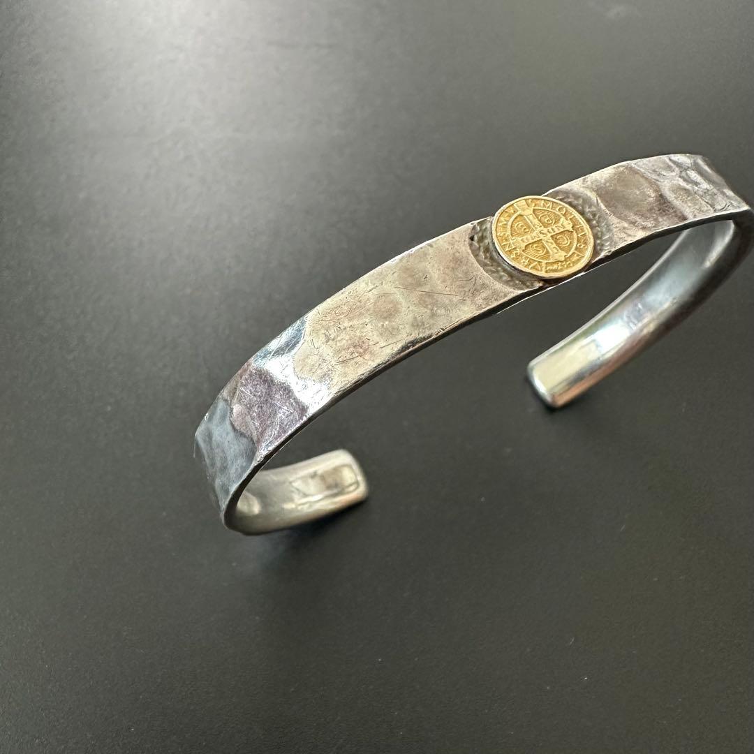 SJX K18 たたき バングル