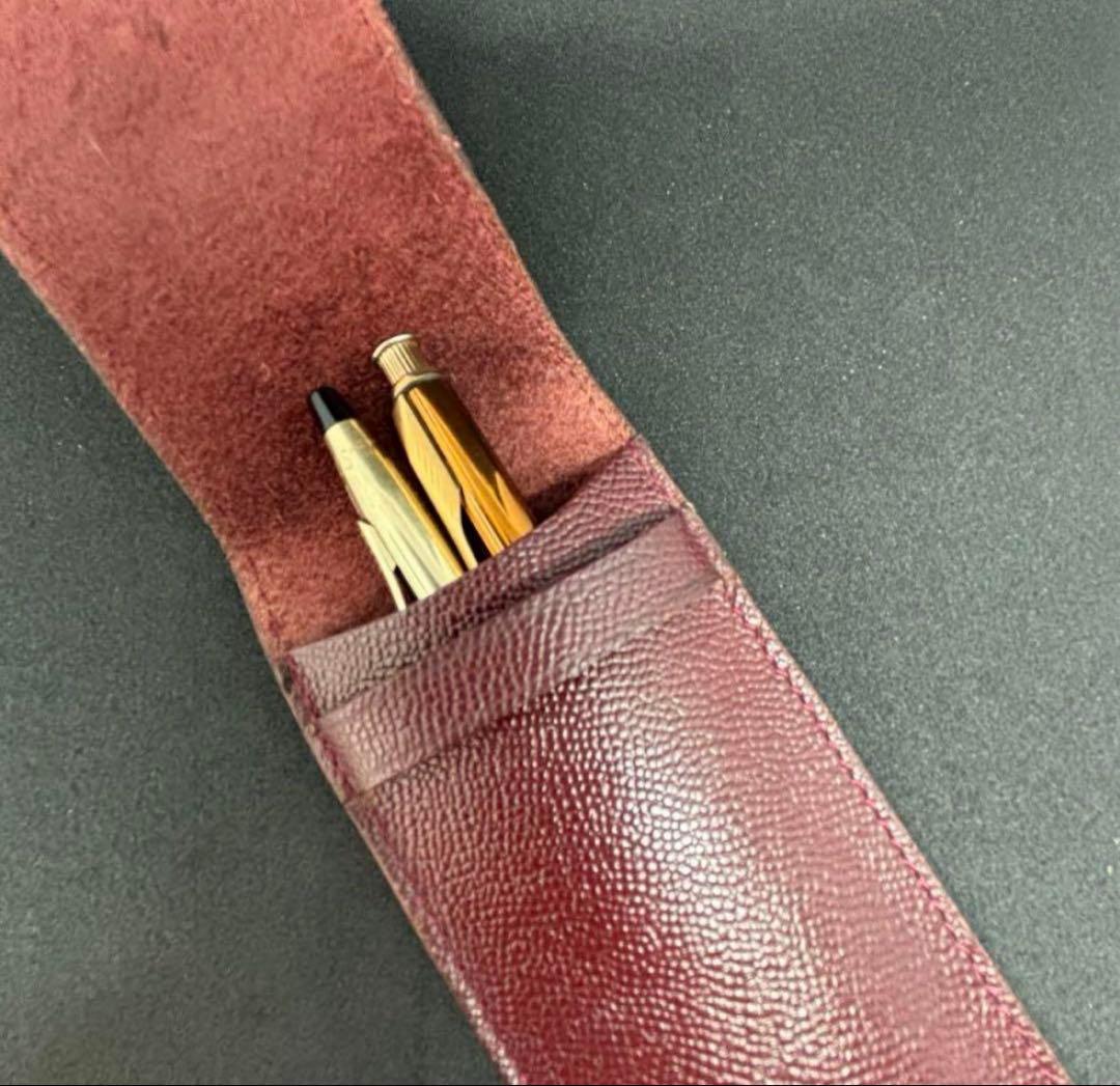 ◾︎CROSS 10金張 Parker サンローラン ペンケース付【価格交渉歓迎】