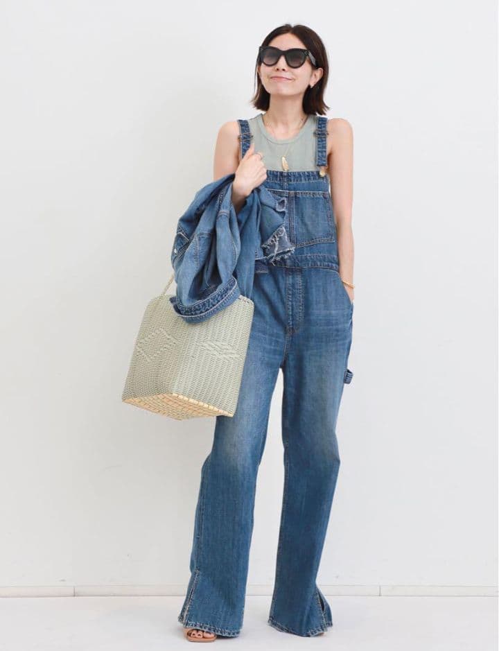 L'Appartement RED CARDデニムオーバーオール