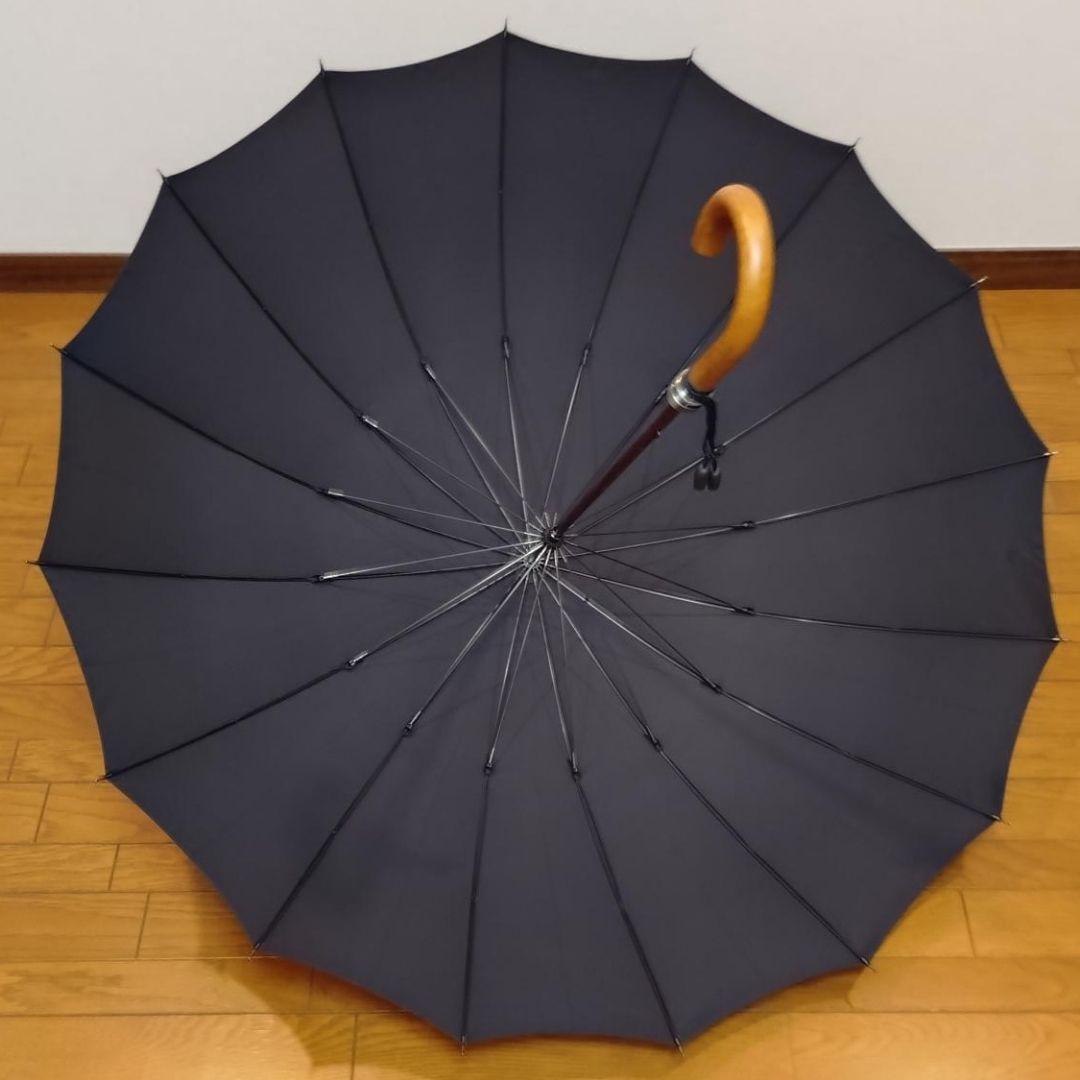 前原光榮商店　紳士　雨傘　トラッド-16-ロング-カーボン