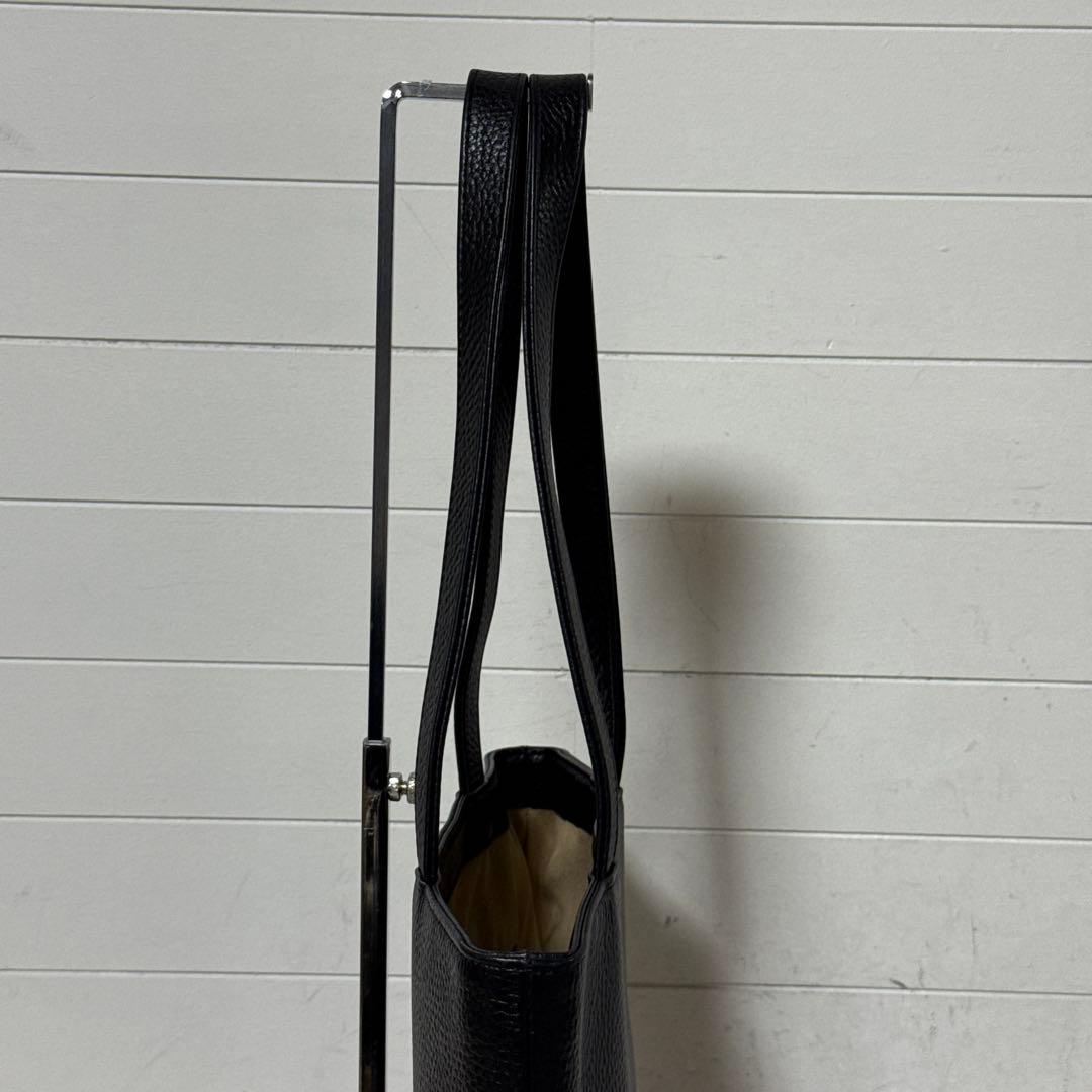 未使用級✨ハッシュタグ　レザー　スマートトートバッグ　現行　シボ革　ブラック