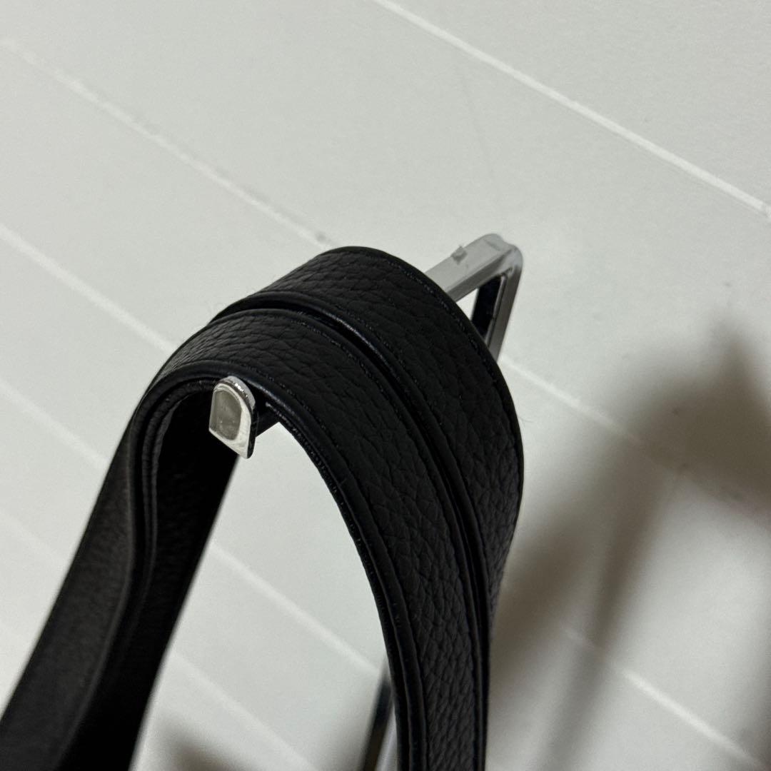 未使用級✨ハッシュタグ　レザー　スマートトートバッグ　現行　シボ革　ブラック