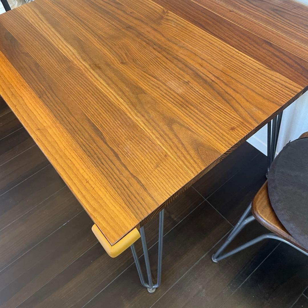 【A.BFLY】エルム無垢材 ダイニングテーブル　80㎝×80㎝