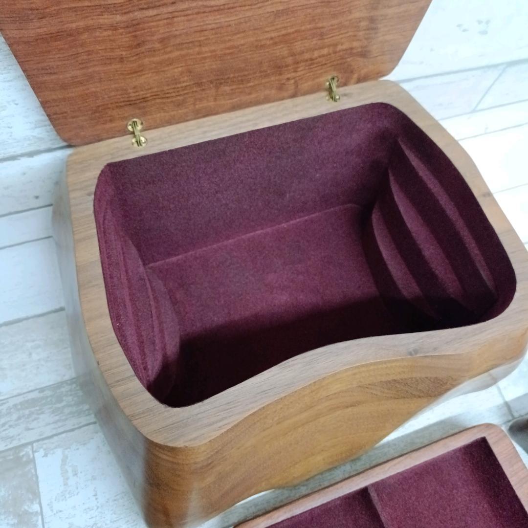 アクセサリーケース ブラック ウォールナット John w. Pollock