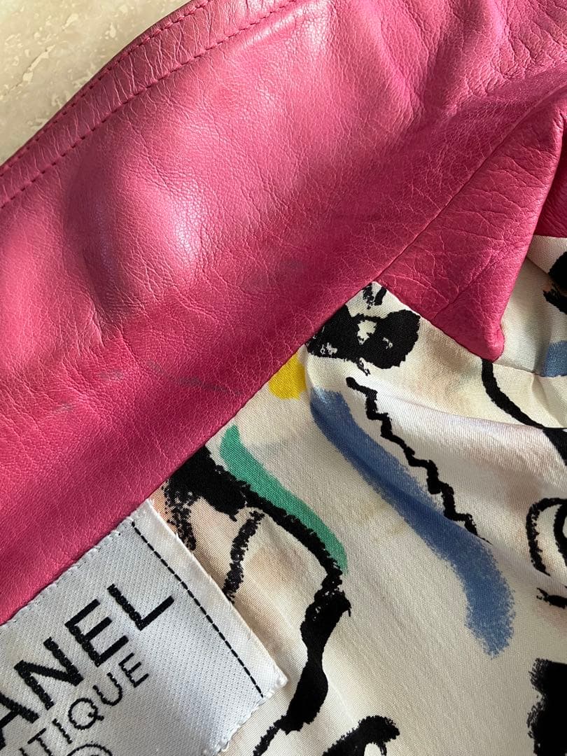 シャネルレザージャケット