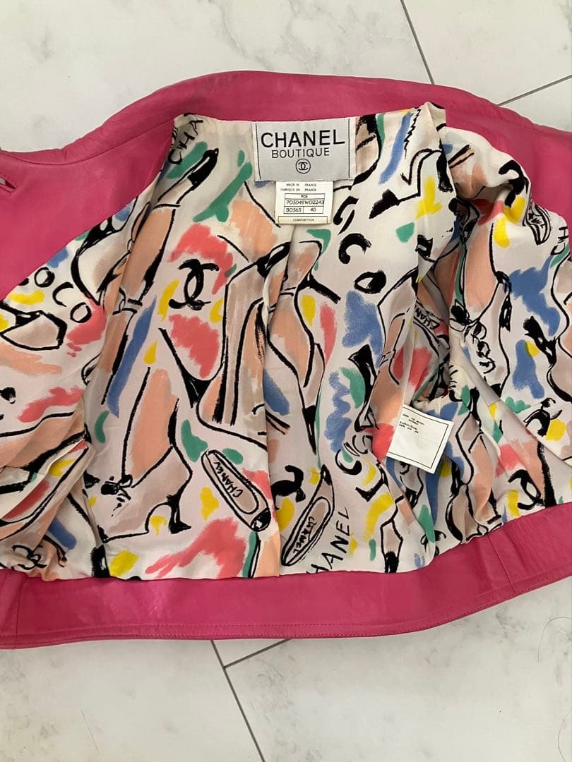 シャネルレザージャケット