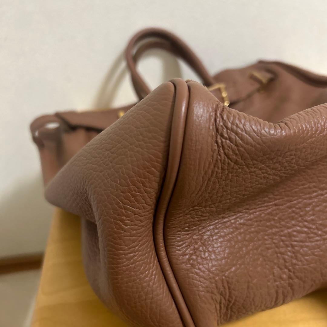 ヤングアンドオルセン フレームワーク 別注 レザートートバッグ ブラウン A4